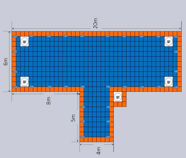 ngineer using digital bathymetric mapping tablet to plan HDPE floating dock layout based on water depth charts and usage requirements