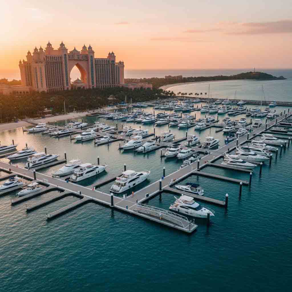 Floating dock for ocean use with durable saltwater floating dock design
