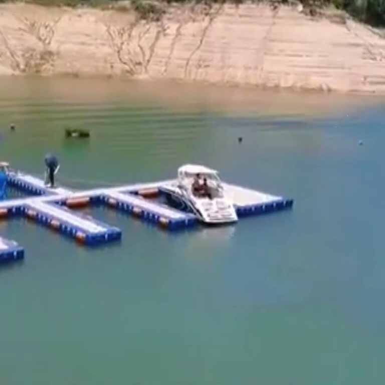 Nano-coated anti-biofouling floating dock for sensitive aquatic environments