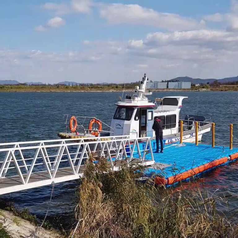 ISO 17357-certified 50-ton capacity floating dock for cargo vessels