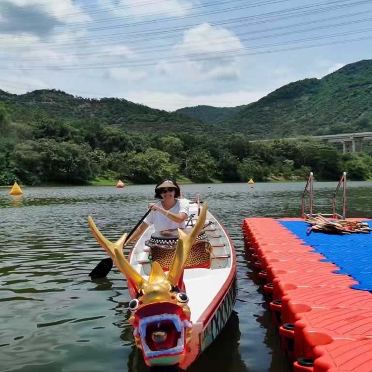 Recreational-family-resort-floating-pontoon