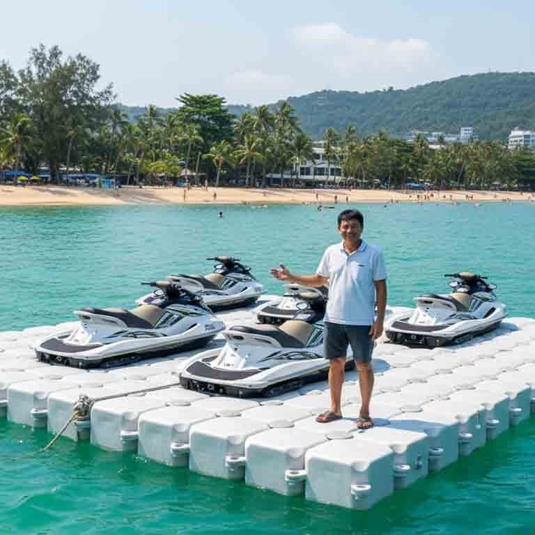 Khit Jet Ski Patong testimonial on HDPE jet ski dock in Phuket